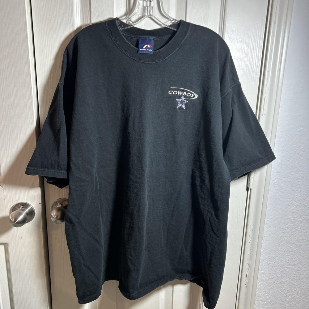 Vintage‎ Dallas Cowboys Pro Player T-Shirt Men's XXL 90s Embroidered Black